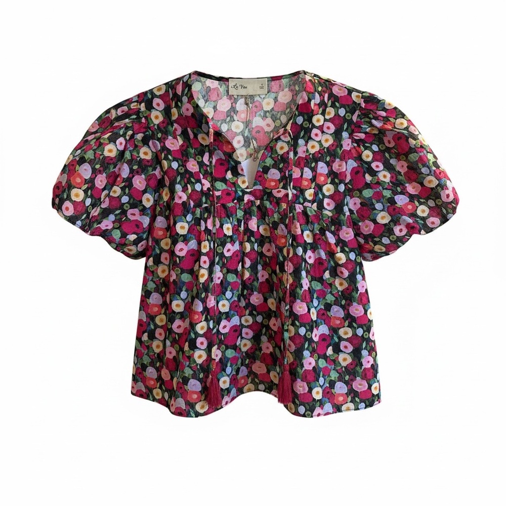 Floral Bell short sleeve with tassel